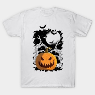 Vintage Pumpkin Halloween Design T-Shirt